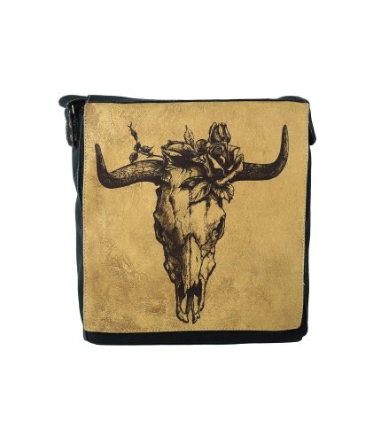 کیف رودوشی مدل پستچی طرح Vintage Buffalo